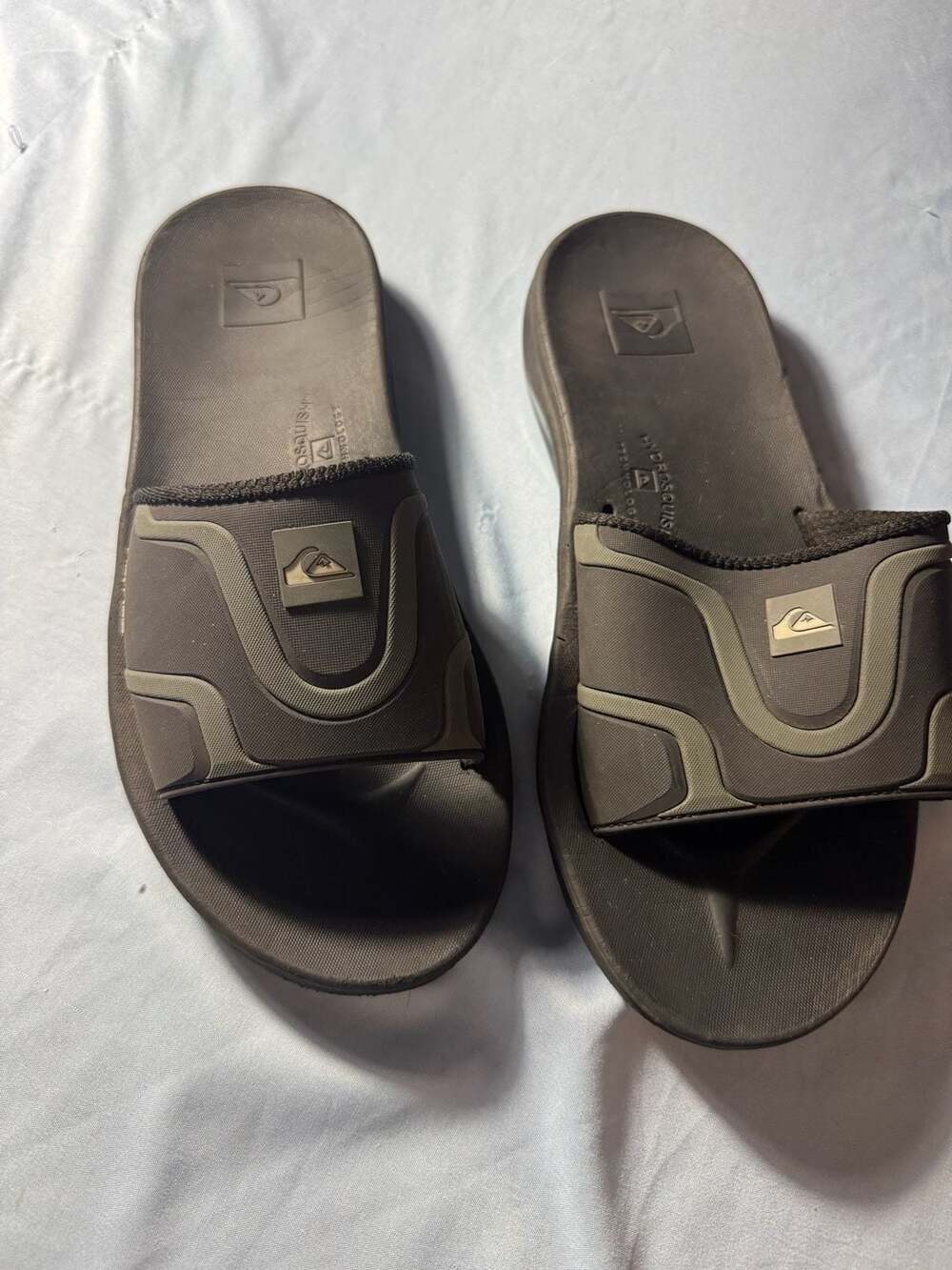 Quiksilver Mathodic Recovery Slide Sandals Black Size 11